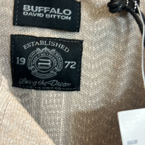 BUFFALO DAVID BITTON
Walsh Button-Front Beige Short Sleeve knit Shirt Size S - Picture 7 of 11